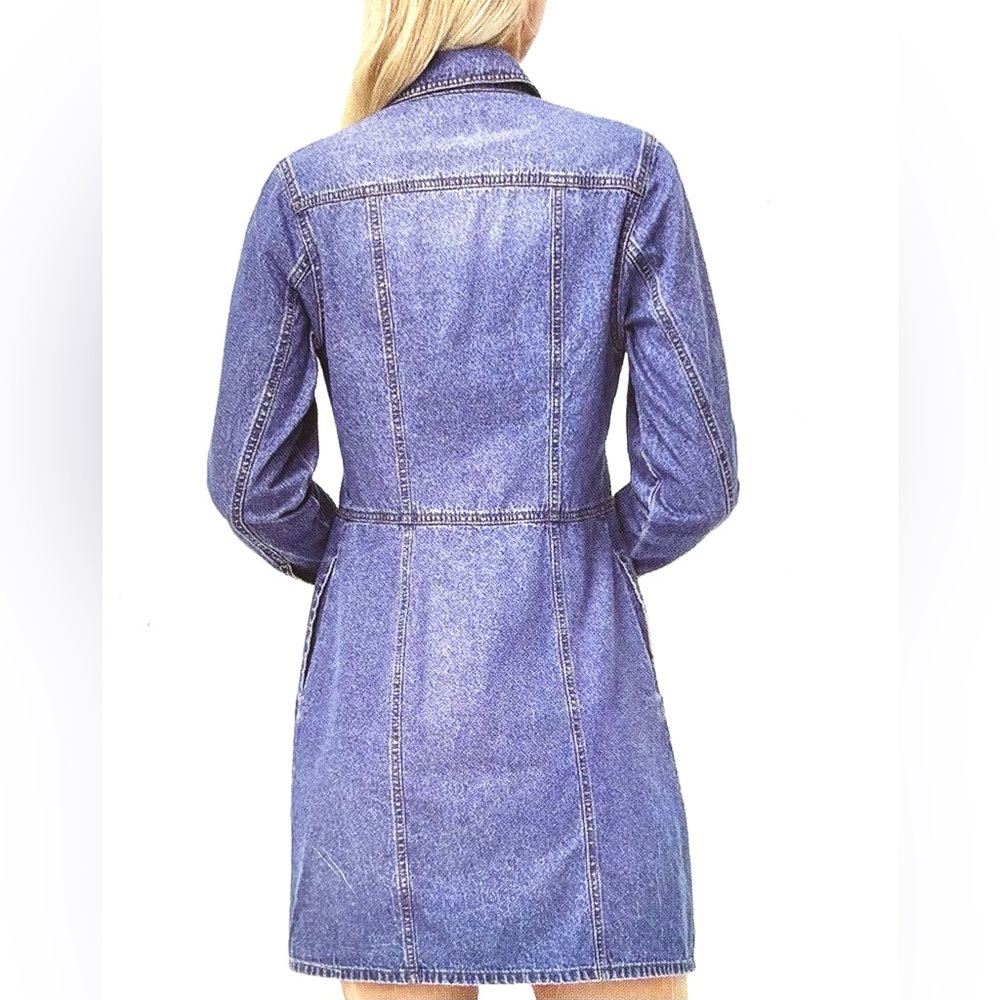 FRYE NWOT Women’s Denim Button Front Dress, Chest & Side Pockets 😍 - Picture 9 of 9